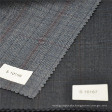 china wholesale gray check w70p30 wool fabric man business suit